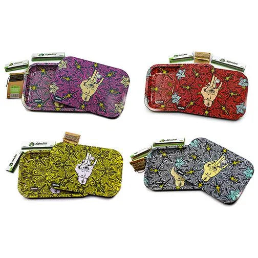 Afghan Hemp Metal Tray for Seamless Organization