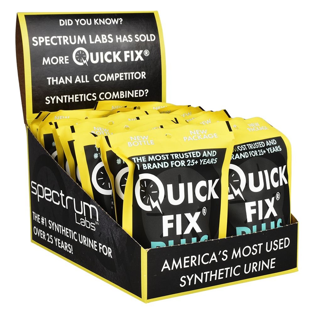 14PC DISPLAY - Quick Fix Synthetic Plus Fetish Urine - 3oz, BDD Wholesale