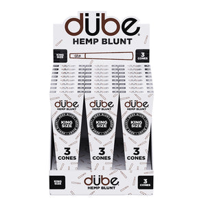 DUBE HEMP BLUNT KING CONES - 3 CONES - 24 COUNT DISPLAY