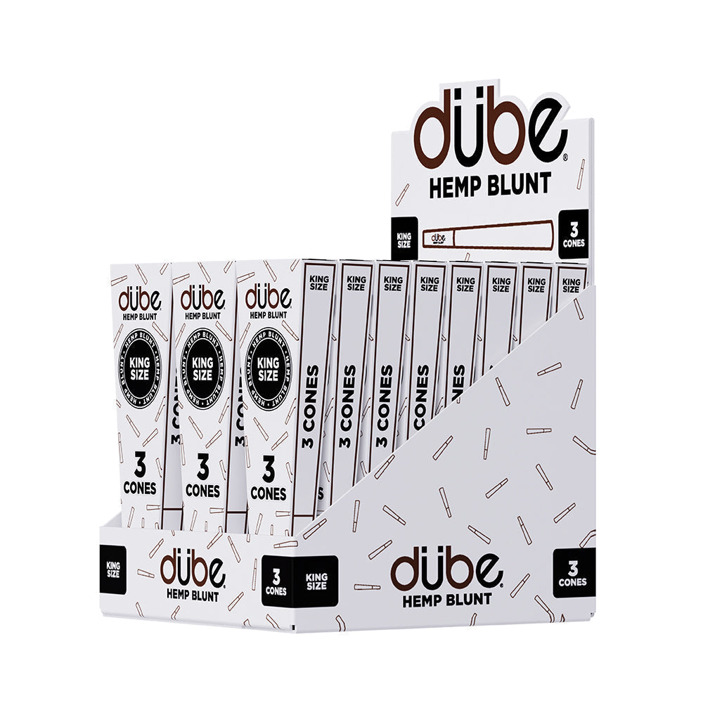 DUBE HEMP BLUNT KING CONES - 3 CONES - 24 COUNT DISPLAY