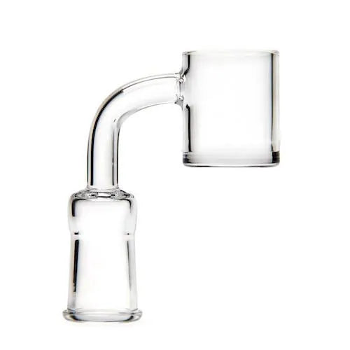 The Flat Top White Base Banger- 19 mm female