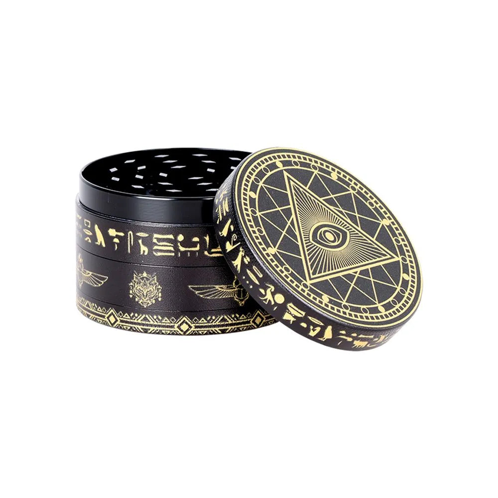 12CT DISPLAY - All-Seeing Eye Metal Grinder - 4pc / 2.5", BDD Wholesale