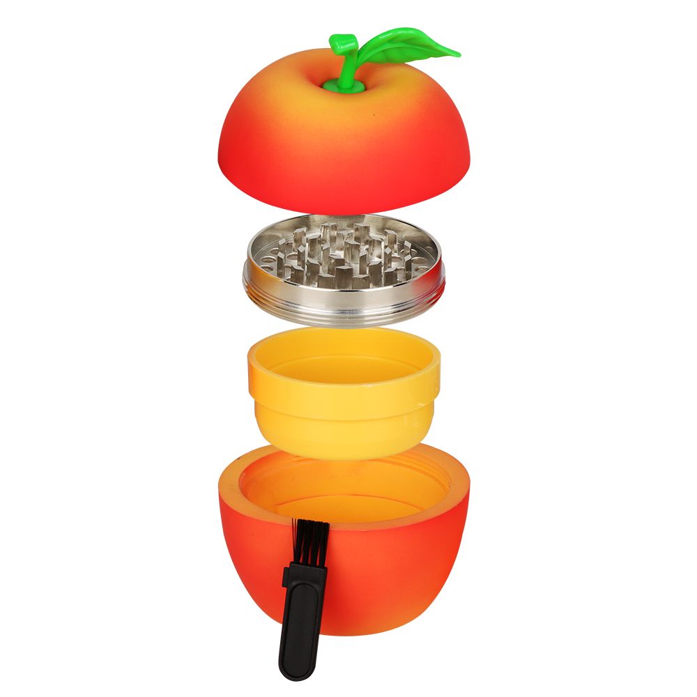 6CT DISPLAY - SeshGear Mixed Fruit Grinder - 4pc / 2.25" / Assorted Styles, BDD Wholesale
