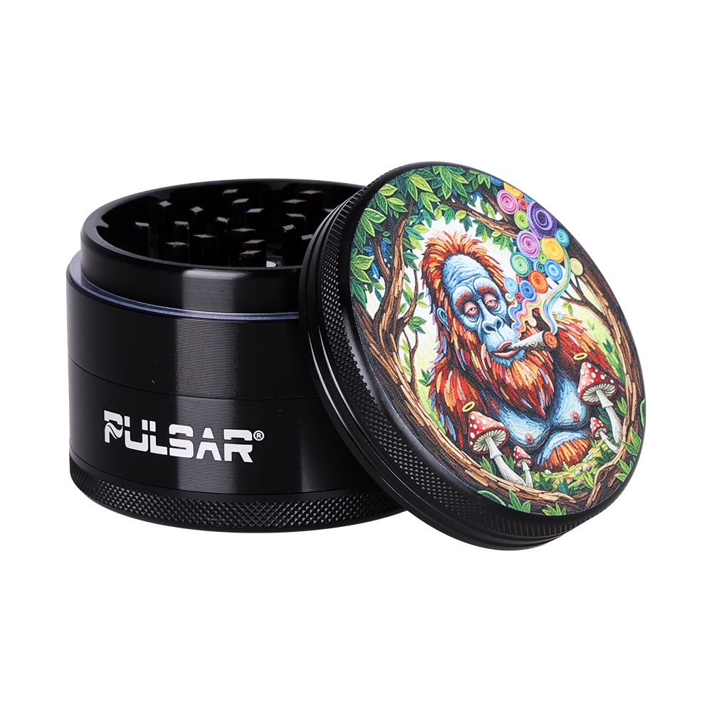6PC DISPLAY - Pulsar Design Series Grinder - 2.5" / 4pc / Assorted Designs, BDD Wholesale