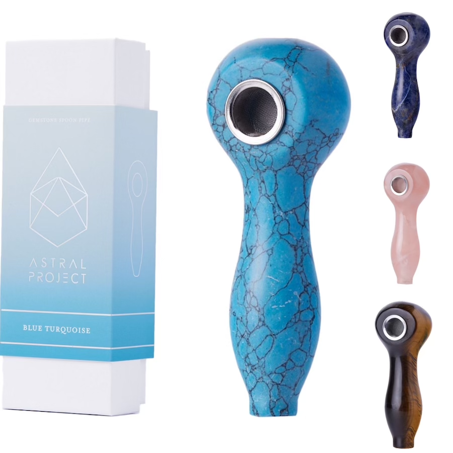 Astral Project Gemstone Spoon Pipe (5 styles)