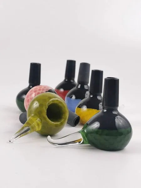 Round Two-Tone Glass Bowl