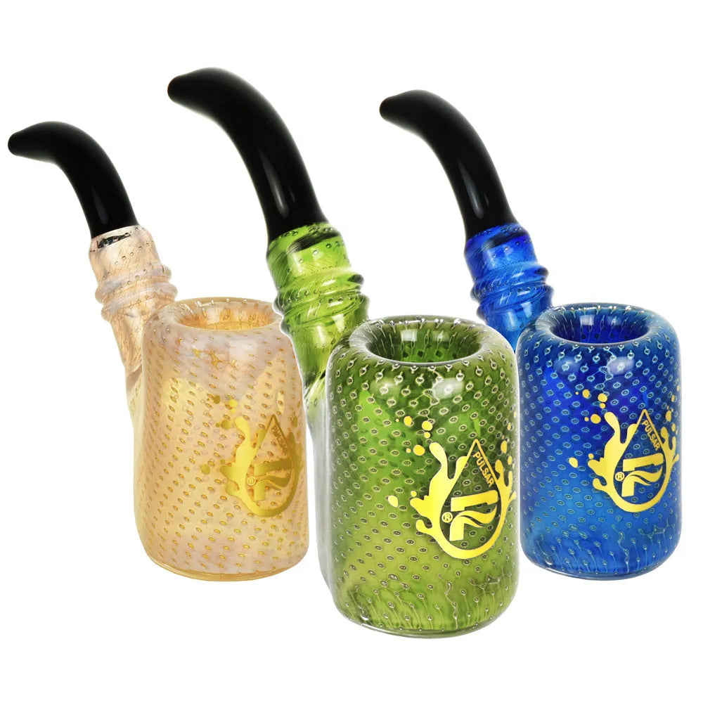 Pulsar Bubble Matrix Sherlock Pipe - 3.75" / Colors Vary, BDD Wholesale