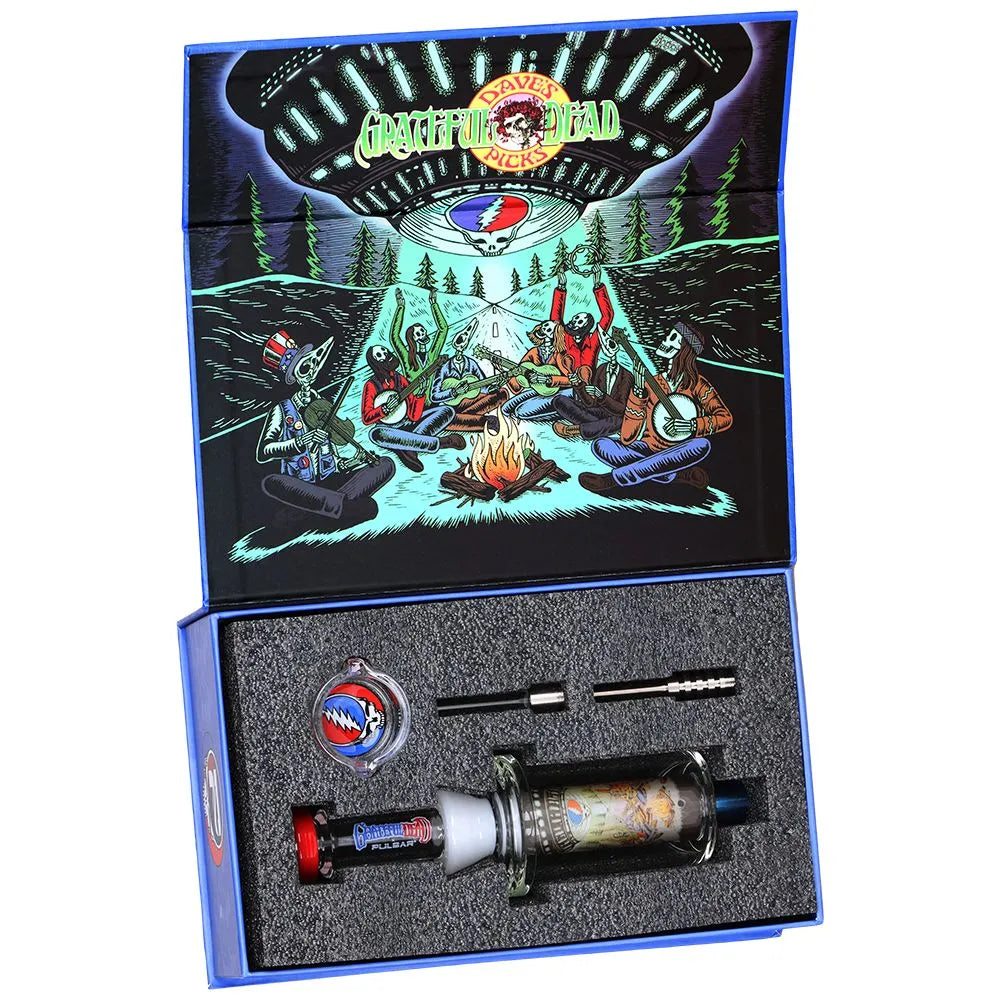 Grateful Dead x Pulsar Inside Print Vapor Vessel & SYF Dab Dish - 9.25" / UFO Jam, BDD Wholesale