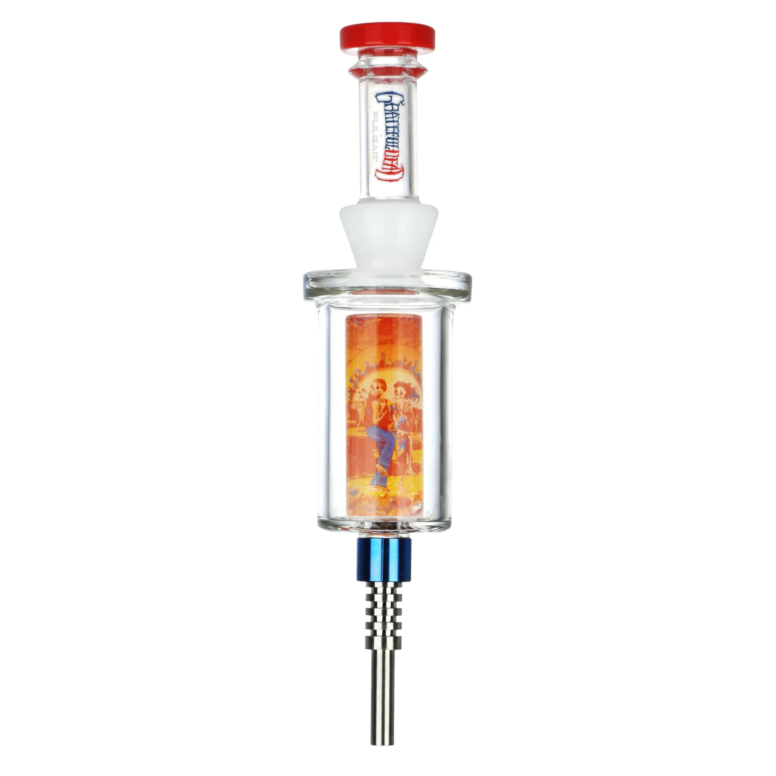 Grateful Dead x Pulsar Inside Print Vapor Vessel & SYF Dab Dish - 9.25" / Sunset Dance, BDD Wholesale