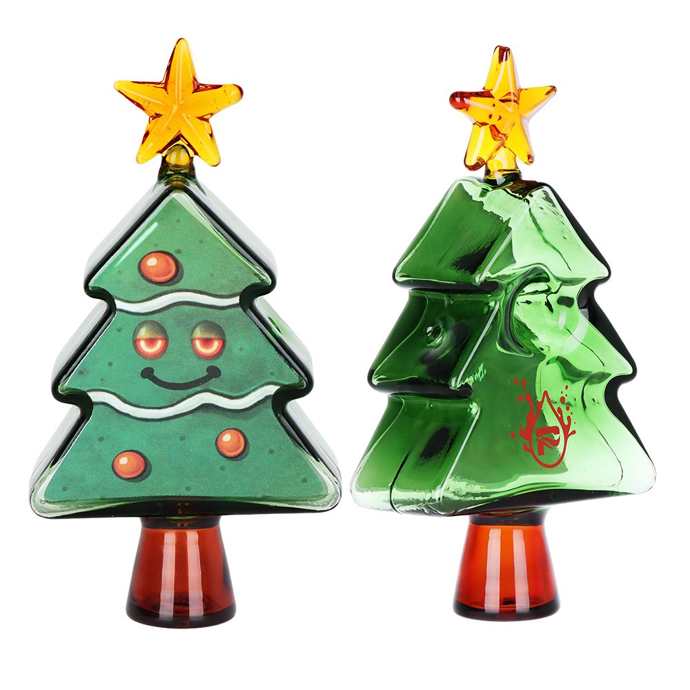 Pulsar Holiday Party Tree Glass Hand Pipe - 5", BDD Wholesale