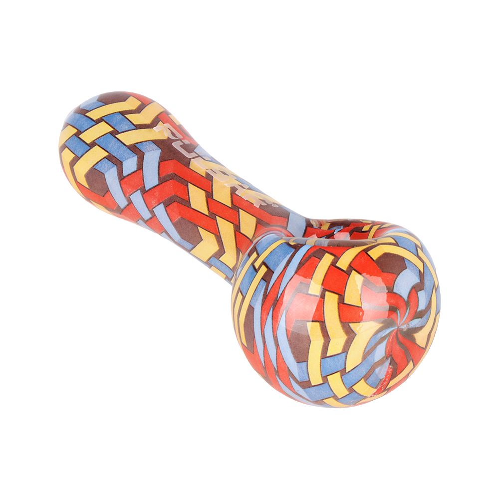 Pulsar Inside Print Glass Spoon Pipe | 4.75", BDD Wholesale