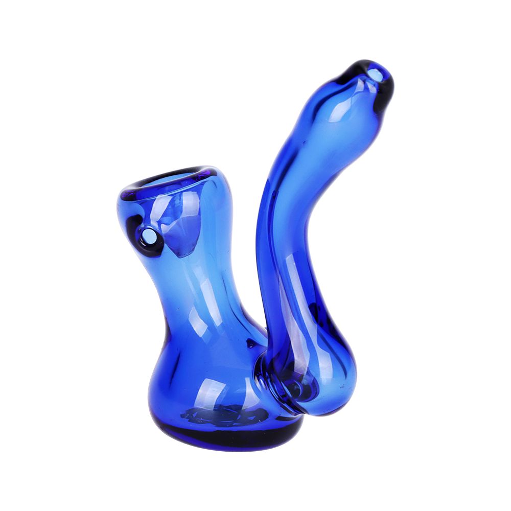 5CT BUNDLE - SeshGear Sherlock Jr. Mini Glass Hand Pipe - 2.5" / Assorted Colors, BDD Wholesale