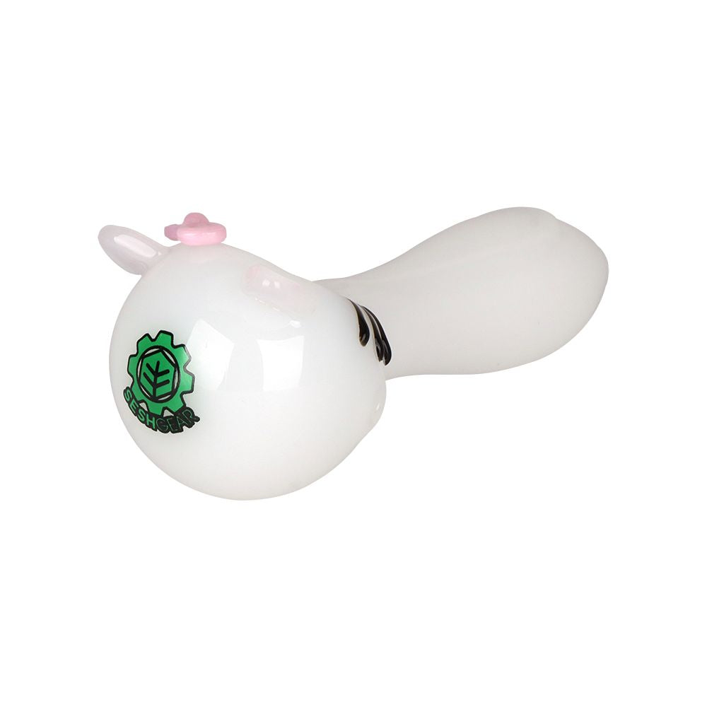 SeshGear Cute Kitty Glass Spoon Pipe - 4", BDD Wholesale