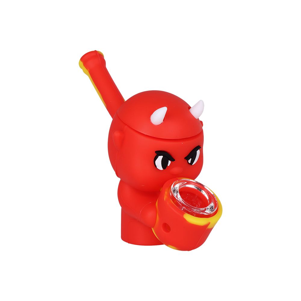 8CT DISPLAY - SeshGear Silicone Squad Secret Stash Hand Pipes - 4" / Assorted Designs, BDD Wholesale