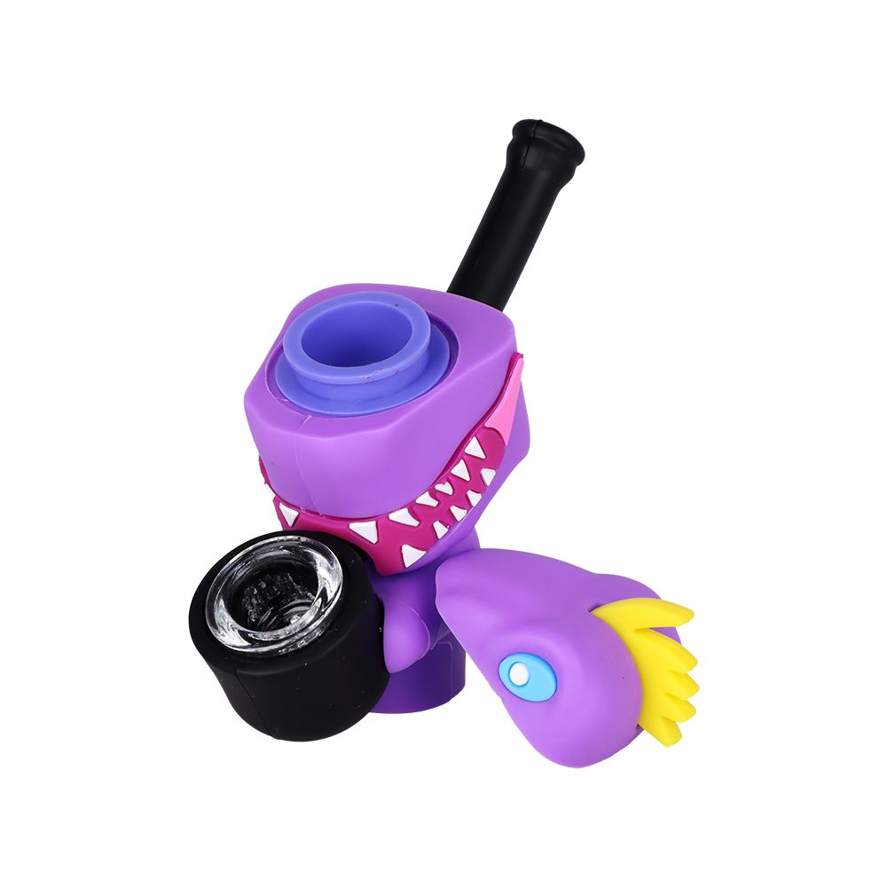 8CT DISPLAY - SeshGear Silicone Squad Secret Stash Hand Pipes - 4" / Assorted Designs, BDD Wholesale