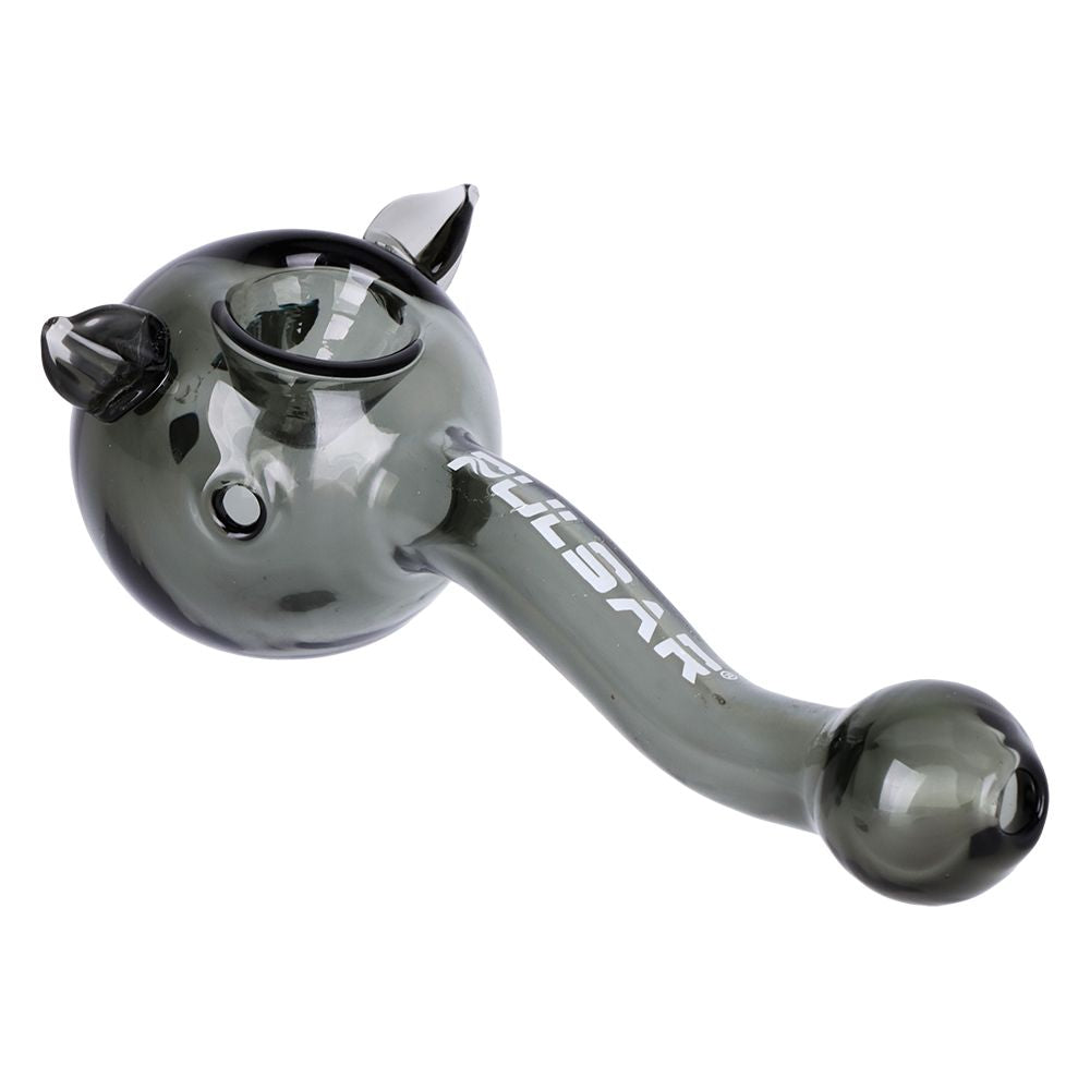 3CT BUNDLE - Pulsar Black Cat Glass Hand Pipe - 5", BDD Wholesale