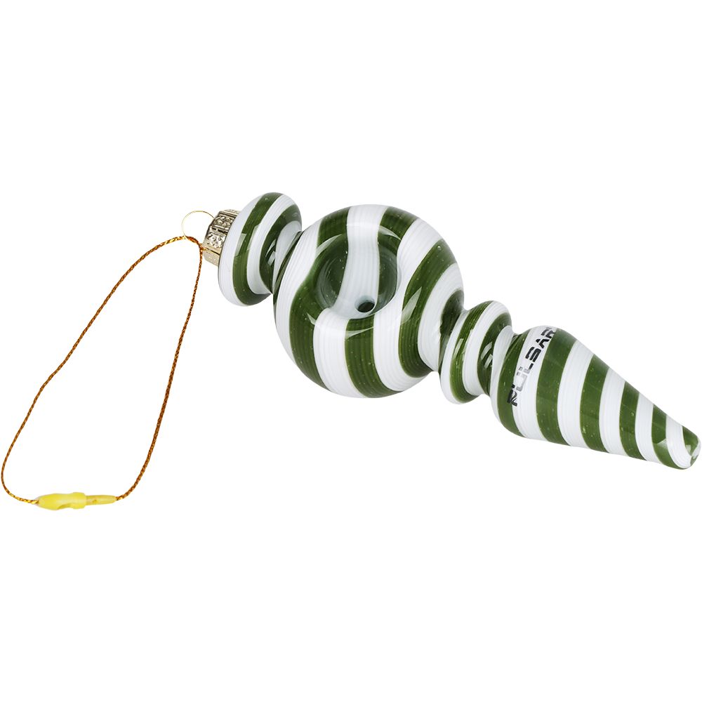 3CT BUNDLE - Pulsar Christmas Ornament Glass Hand Pipe - 4" / Assorted Colors, BDD Wholesale