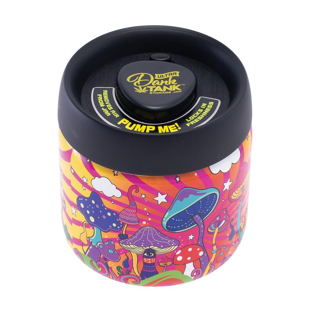 Fujima Dank Tank Vacuum Glass Jar - 4.2" / Mushroom Vibe, BDD Wholesale