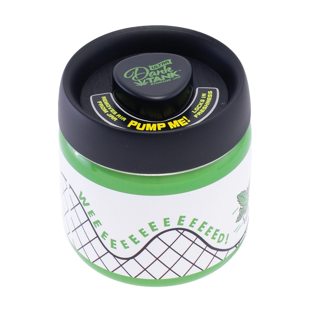 Fujima Dank Tank Vacuum Glass Jar - 4.2" / WEEEEED Roller Coaster, BDD Wholesale