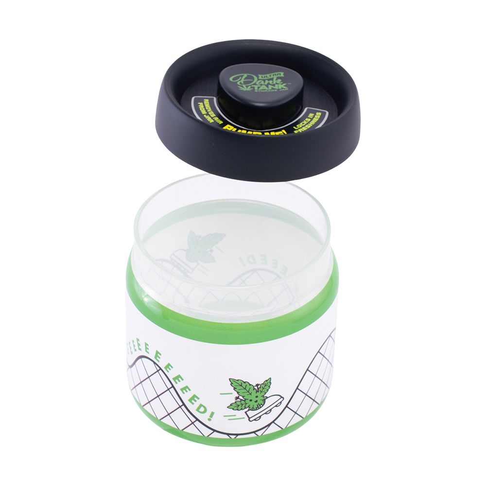 Fujima Dank Tank Vacuum Glass Jar - 4.2" / WEEEEED Roller Coaster, BDD Wholesale