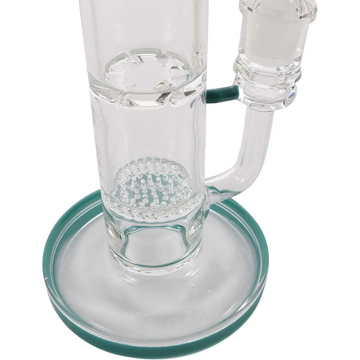 MK Glass Horn Bowl Straight Tube Water Pipe