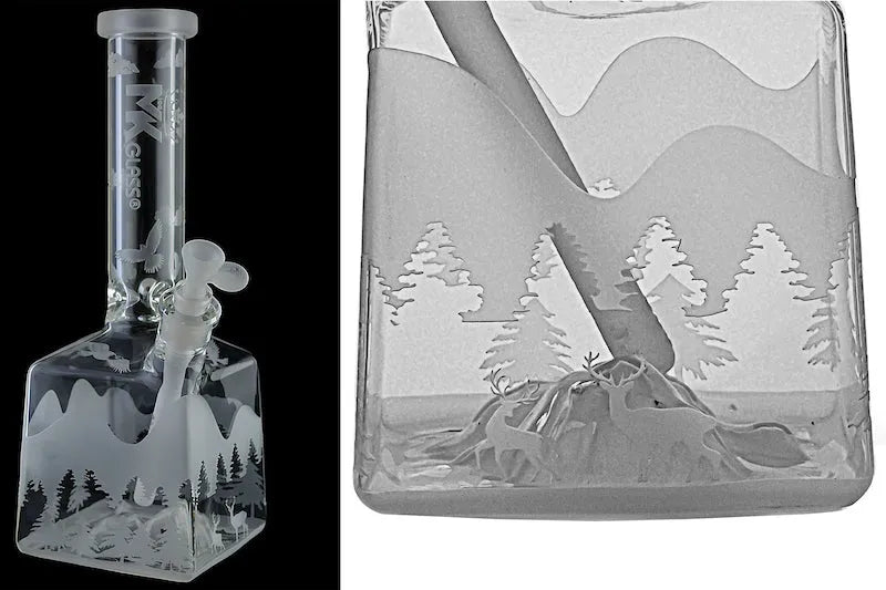 MK Glass Icy Mountain Beaker, BDD Wholesale