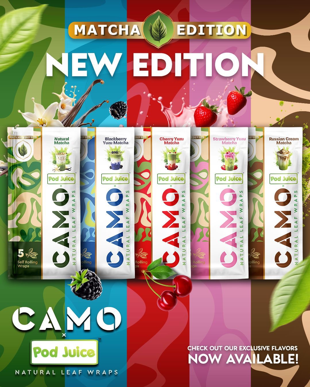 CAMO New MATCHA 2026 Flavors