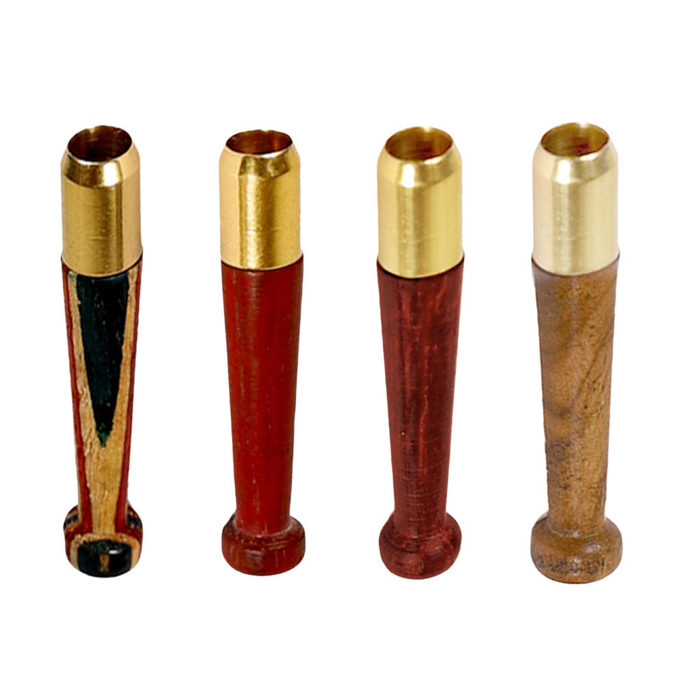 Wood Taster Bat w/ Brass Tip | Colors Vary, BDD Wholesale