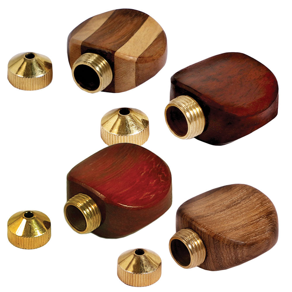 Wood Smoking Stone w/ Brass Chamber, BDD Wholesale