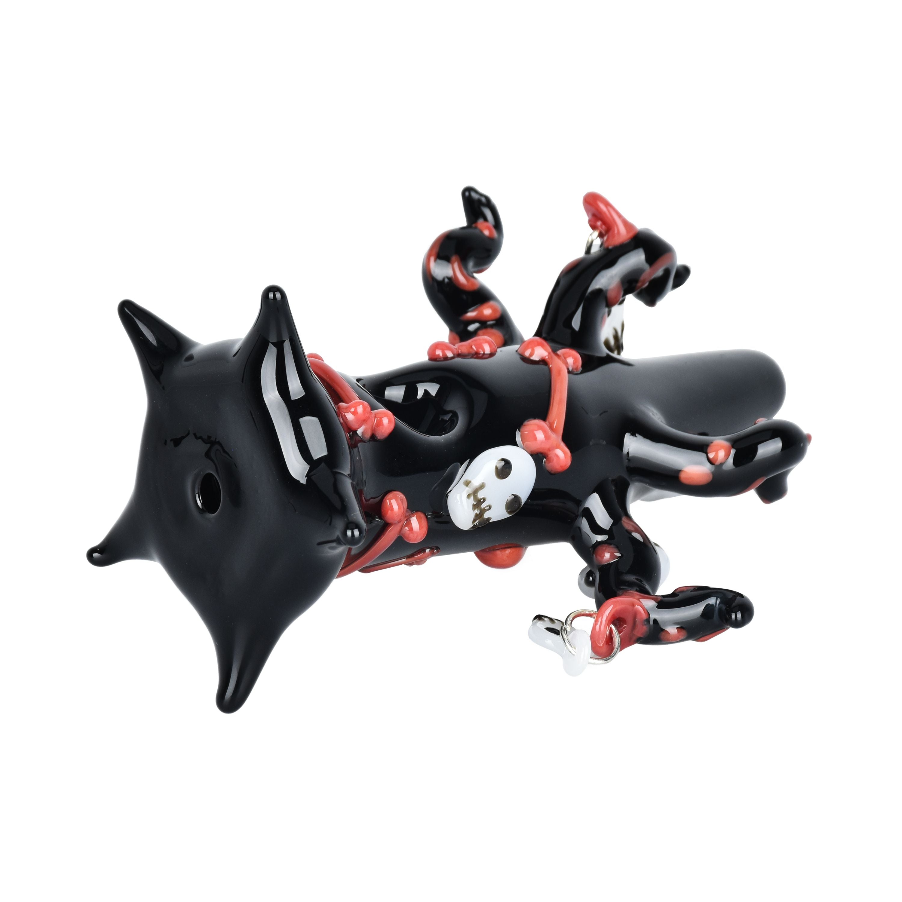 Spooky Halloween Tree Glass Hand Pipe - 5", BDD Wholesale