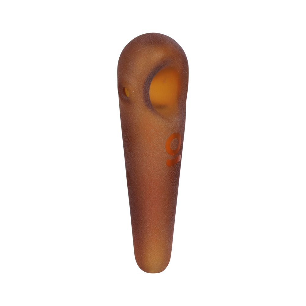 ONGROK Teardrop Sandblasted Glass Spoon Pipe | 4", BDD Wholesale