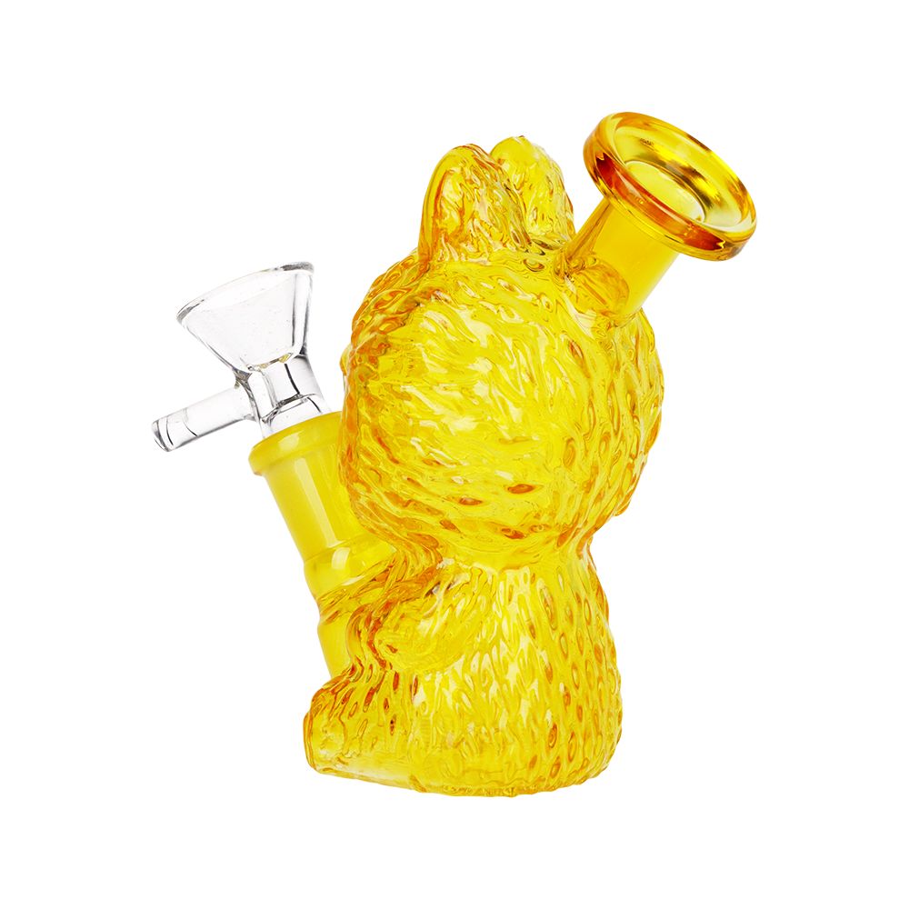 Funny Animal Glass Mini Water Pipe - 4.5" / 14mm F / Colors Vary, BDD Wholesale