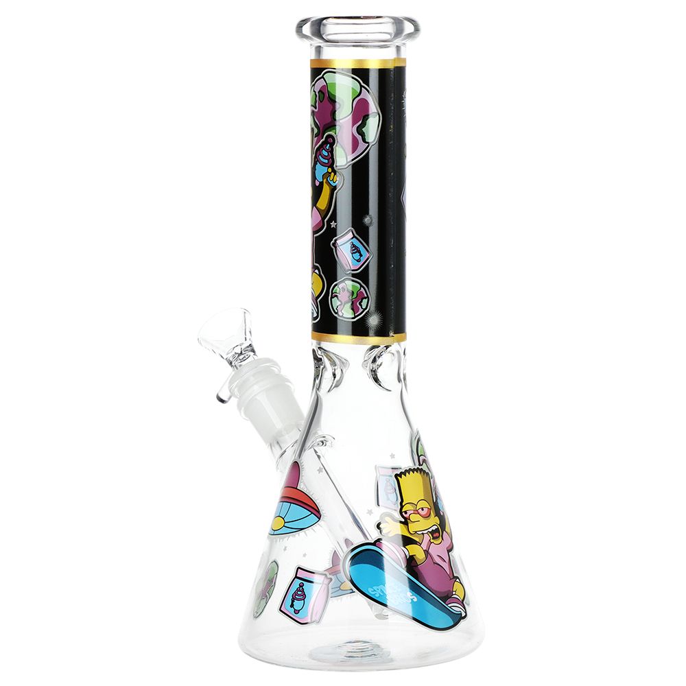Don't Have A Cow Beaker Glass Water Pipe - 10" / 14mm F / Designs Vary, BDD Wholesale