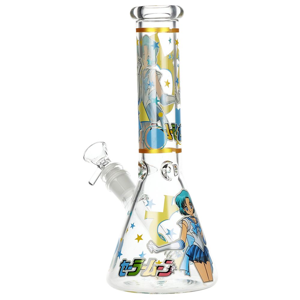 Japanese Animation Girl Version 2 Beaker Glass Water Pipe - 10" / 14mm F, BDD Wholesale
