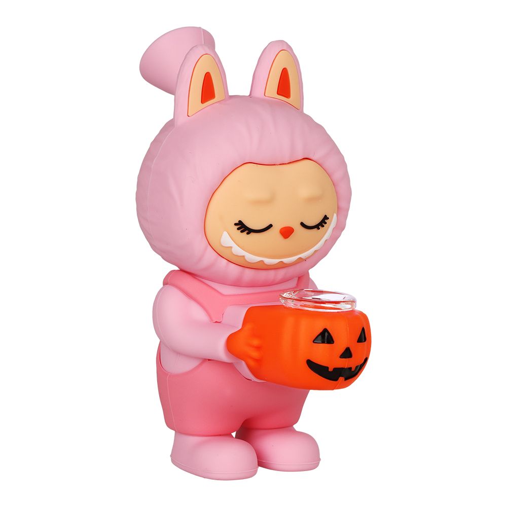 3CT BUNDLE - Halloween Funny Animal Silicone Water Pipe - 6" / Assorted Colors, BDD Wholesale