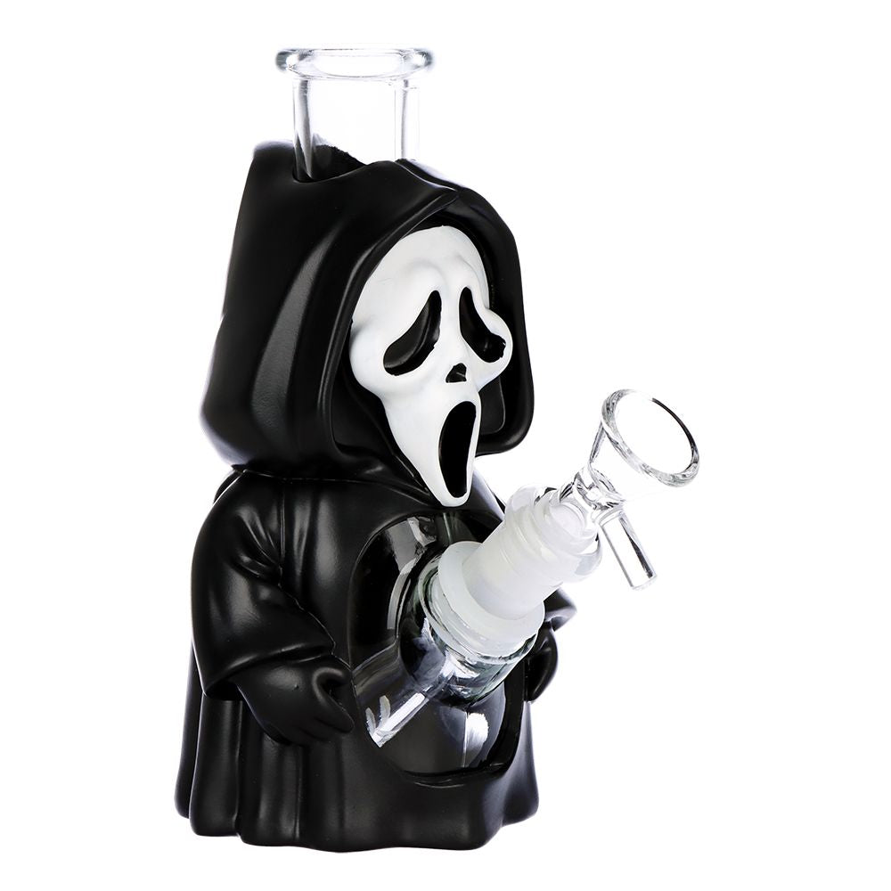 3CT BUNDLE - Scary Masked Glass & Vinyl Water Pipe - 6.6" / 14mm F, BDD Wholesale