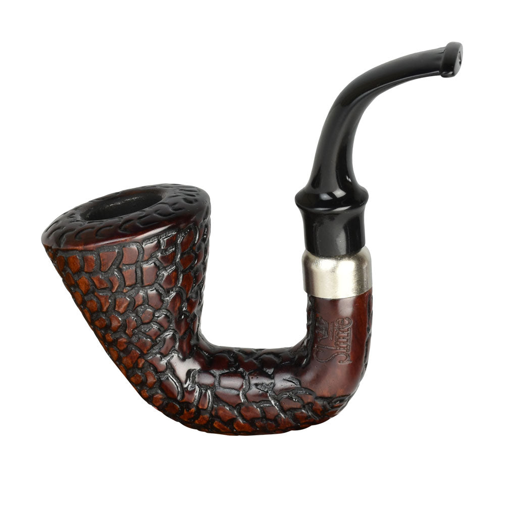 Carved Hungarian Calabash African Wood Pipe, BDD Wholesale