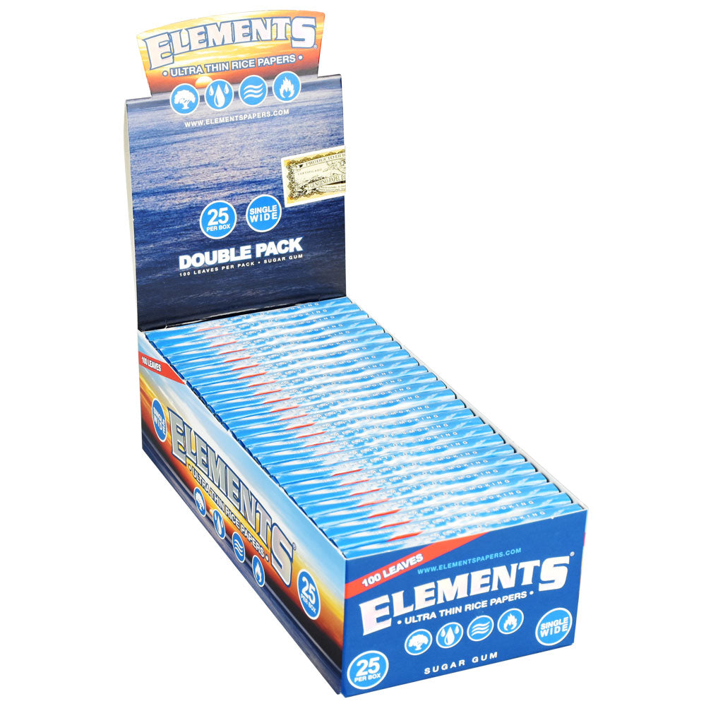 Elements Ultra Thin Single Wide Rice Rolling Papers, BDD Wholesale