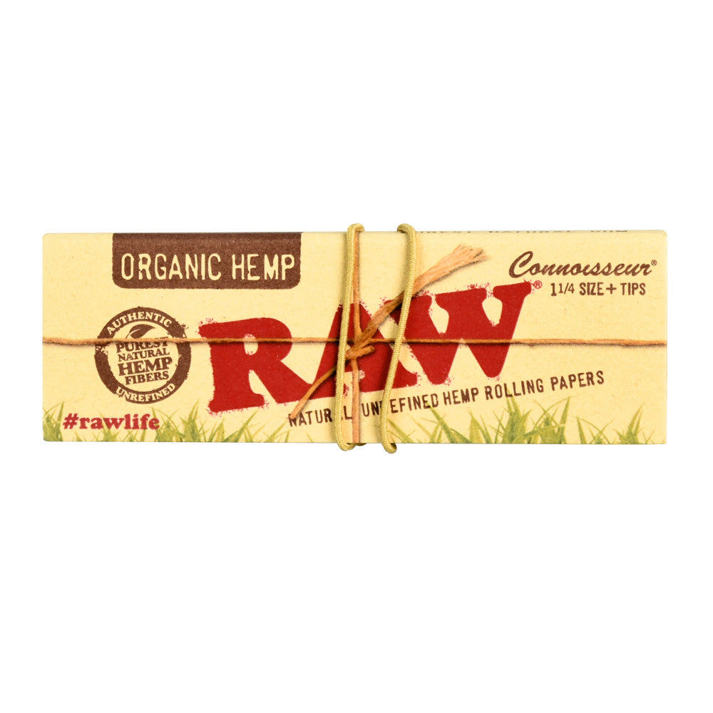 24pc Display-Raw Organic Hemp 1¼ Connoisseur Rolling Papers, BDD Wholesale