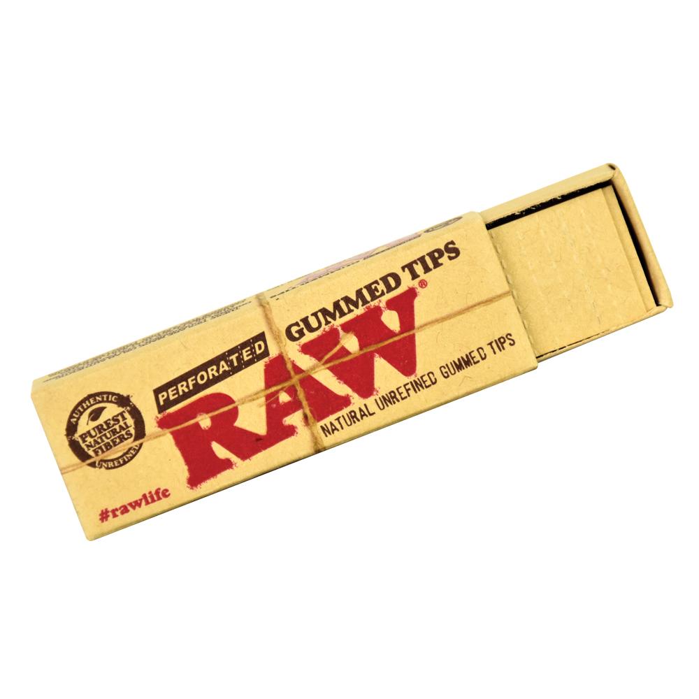 RAW Perforated Gummed Tips pack