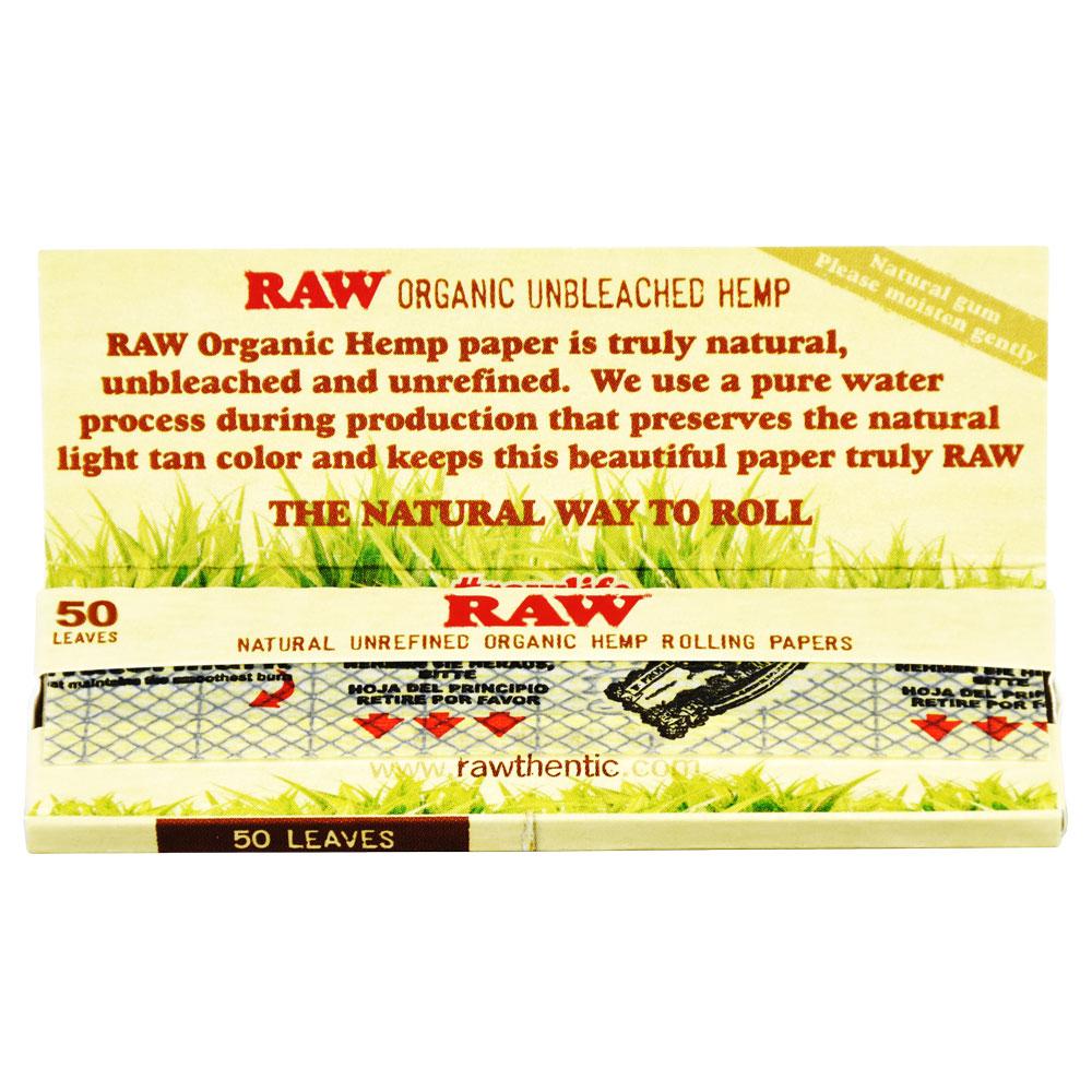 Raw Organic Hemp Rolling Papers, BDD Wholesale