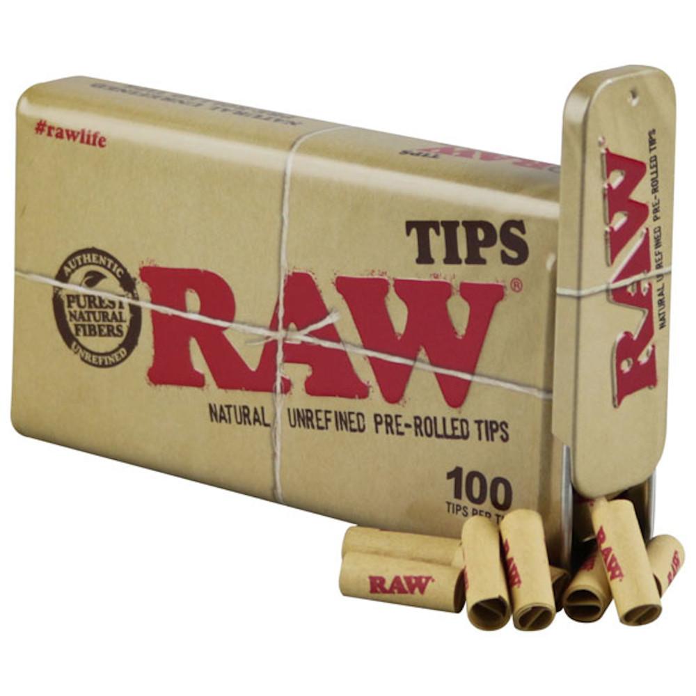 Raw Pre-Rolled Tips Tin, BDD Wholesale