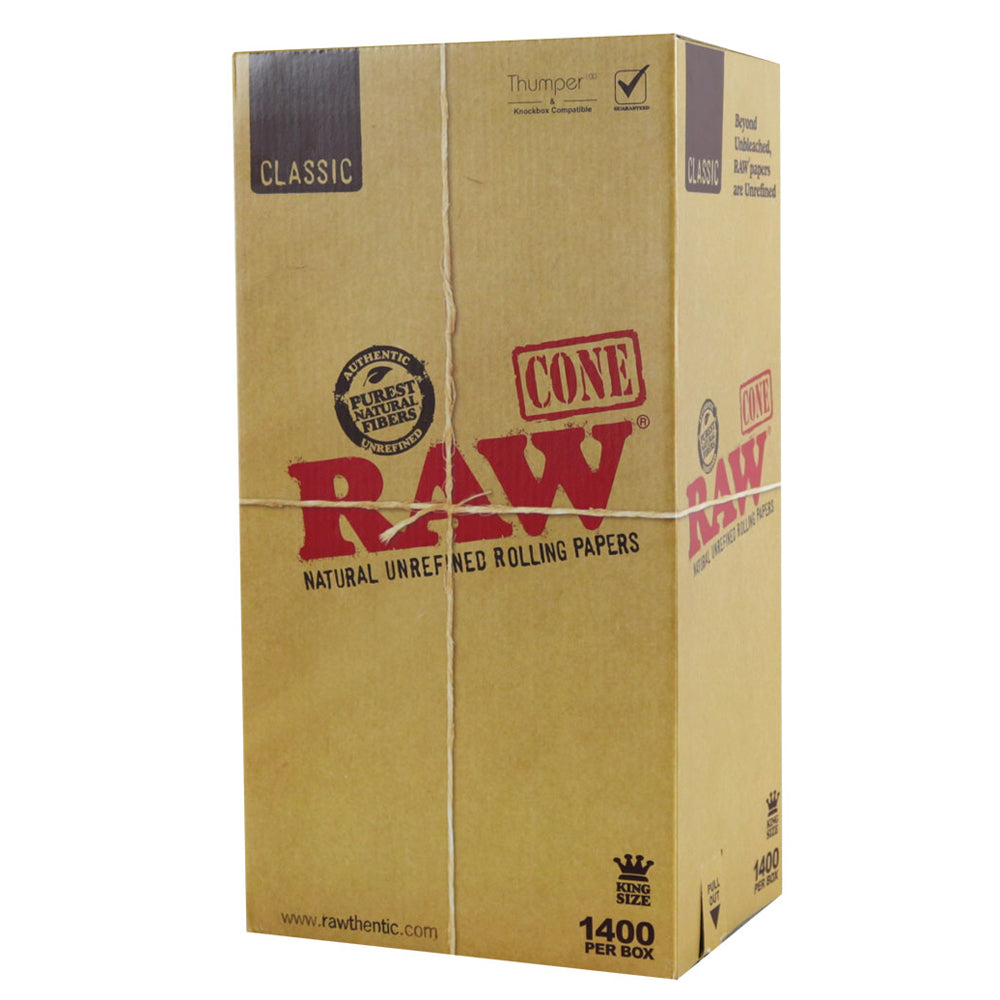 RAW Classic Cones | Kingsize | 1400pc Bulk Box, BDD Wholesale