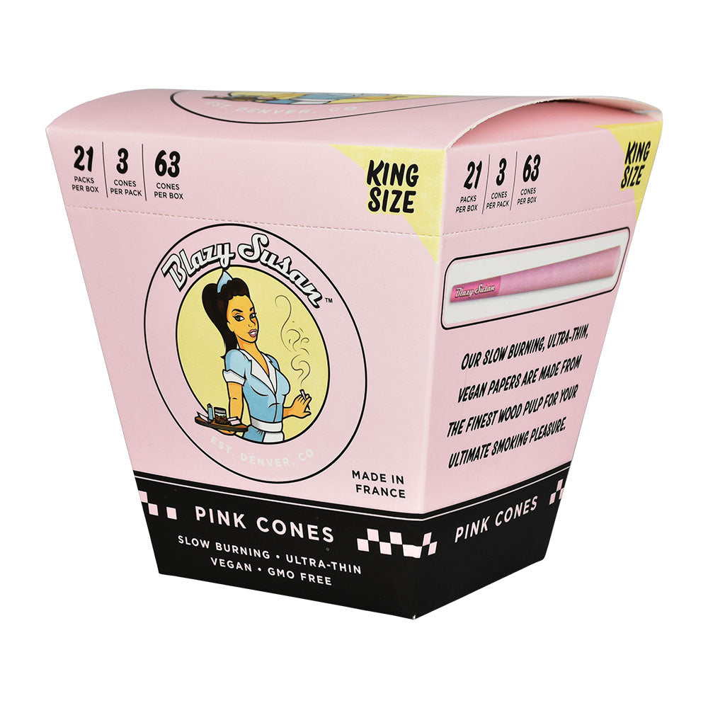 Blazy Susan Pink Pre-Rolled Cones | 21pc Display, BDD Wholesale