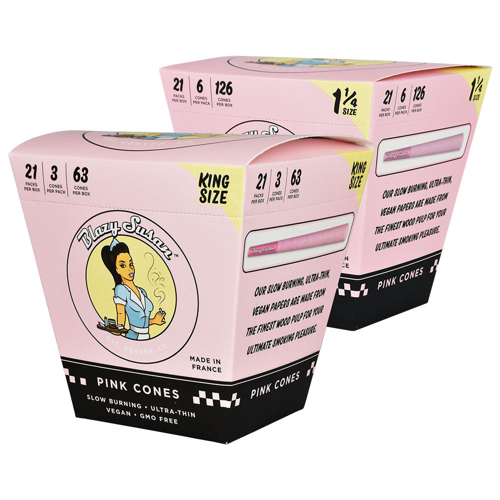 Blazy Susan Pink Pre-Rolled Cones | 21pc Display, BDD Wholesale