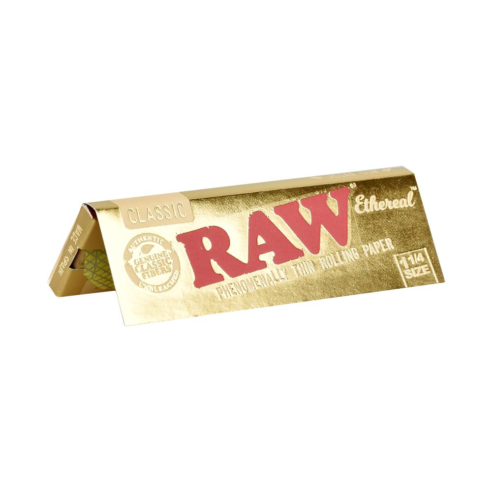 24CT DISPLAY - Raw Ethereal Rolling Papers - Classic / 50pc / 1 1/4", BDD Wholesale