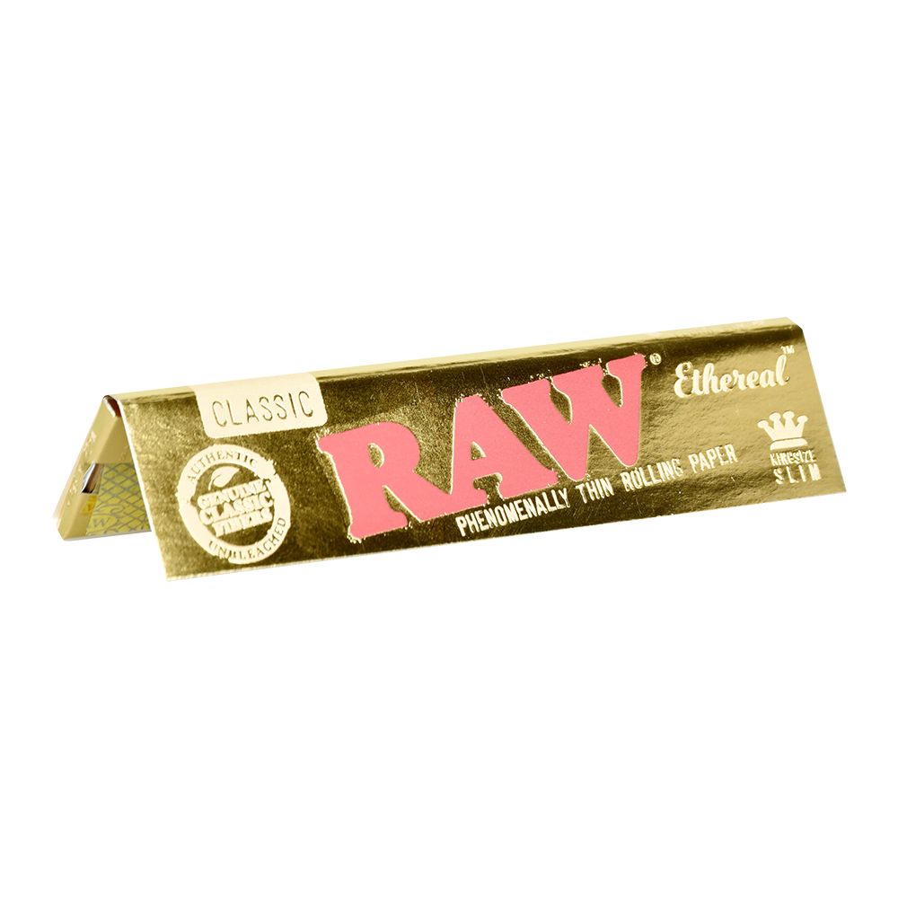 50CT DISPLAY - Raw Ethereal Rolling Papers - Classic / 32pc / King Size Slim, BDD Wholesale