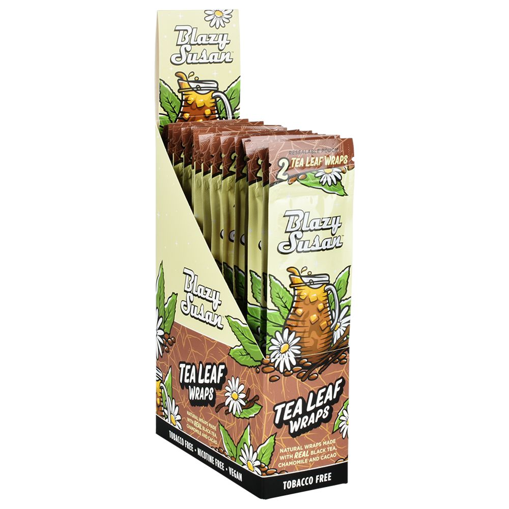 25CT DISPLAY - Blazy Susan Tea Leaf Wraps - 2pc, BDD Wholesale