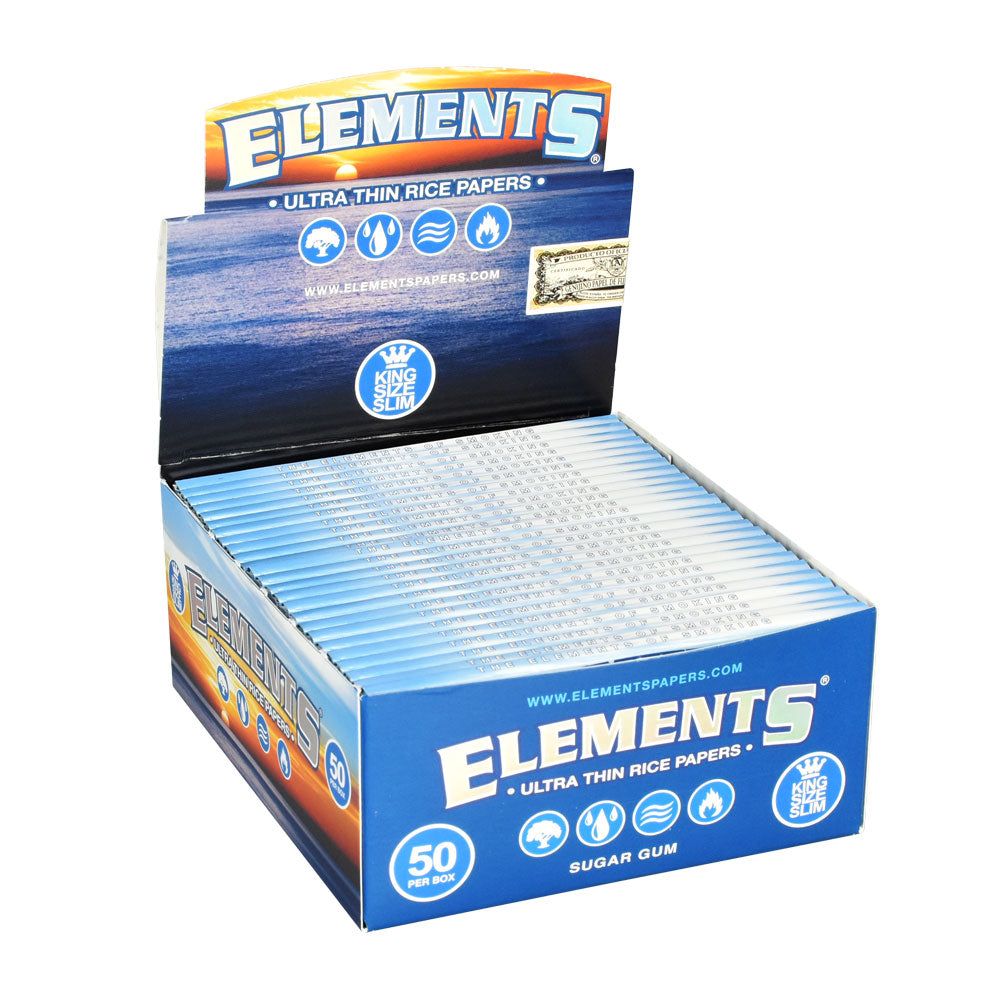 Elements Rice Rolling Papers - Kingsize Slim, BDD Wholesale