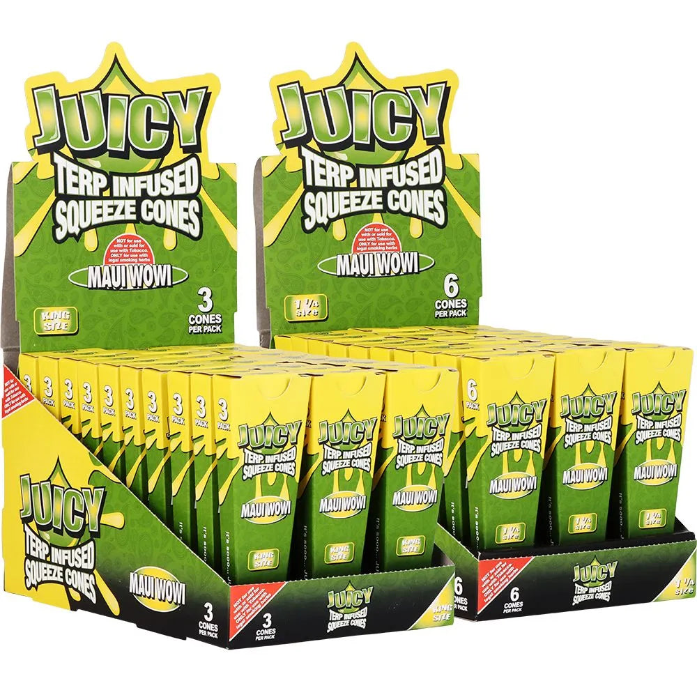 Juicy Terp Infused Squeeze Cones | Maui Wowi | 30pk Display, BDD Wholesale